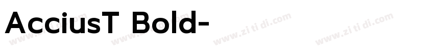 AcciusT Bold字体转换